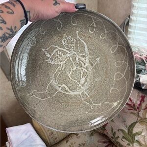 Ceramic Plate with Angel Design